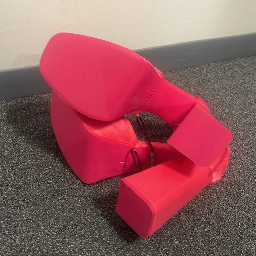 ‎Zara Pink Chunky Heels